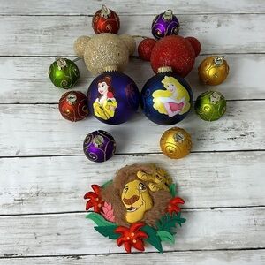 DISNEY CHRISTMAS ORNAMENTS lot of 13